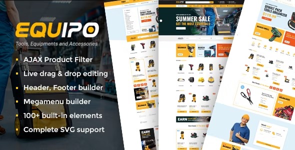 Equipo 3.1 – Parts And Tools WordPress WooCommerce Theme
