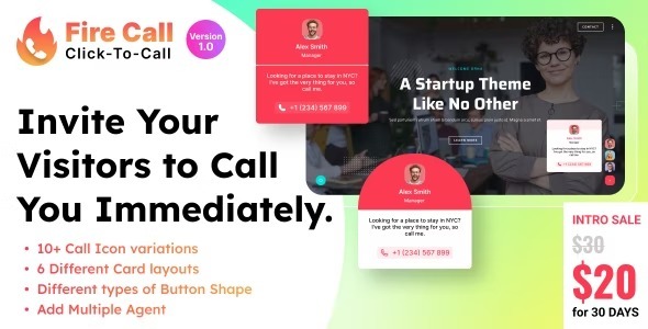 Fire Call 1.0.1 – WordPress Click-To-Call Button Plugin