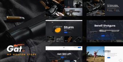 Gat - Gun & Weapon Store WordPress Theme