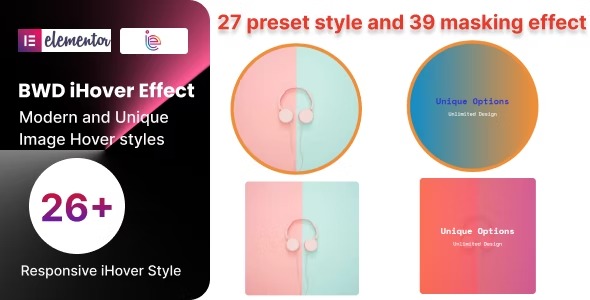 iHover effect 1.4 – addon for Elementor