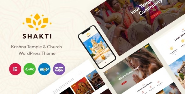 Shakti 1.22.0 – Krishna Temple & Church WordPress Theme