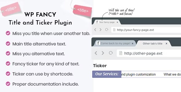 WP Fancy Title and Ticker WordPress Plugin 1.8