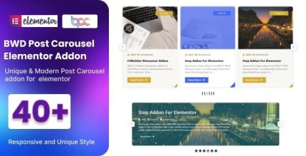 BWD Creative Post Carousel - Addon for Elementor