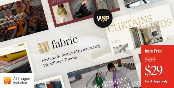 Fabric 1.21.0 – Fashion & Textile Manufacturing WordPress Theme