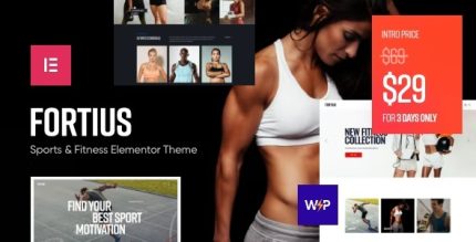 Fortius - Sports & Fitness Elementor WordPress Theme