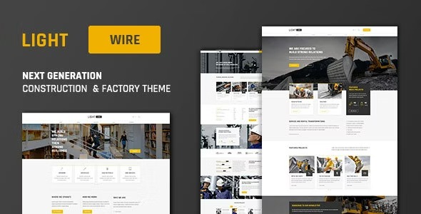 Lightwire 1.4.8 – Construction And Industry Theme