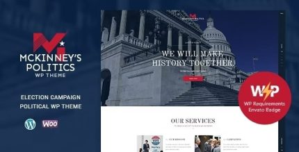 MCKinney's Politics - Elections Campaign & Social Activism WordPress Theme