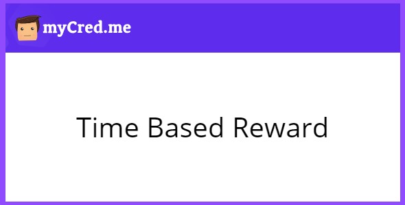myCred Time Based Reward 1.0.2.1
