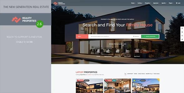 Reality -  Estate Multipurpose WordPress Theme