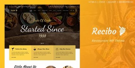 Recibo - Restaurant WordPress Theme