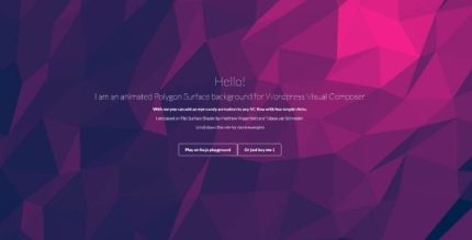 Visual Composer Polygon Surface Background