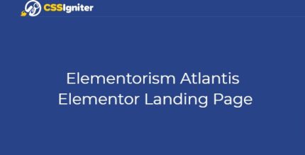 Elementorism Atlantis Elementor Landing Page