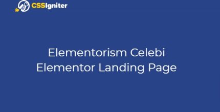 Elementorism Celebi Elementor Landing Page