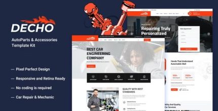 Decho - Car Repair Mechanic Template Kit