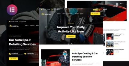 Dempul - Car Auto Spa & Detailing Services Elementor Template Kit