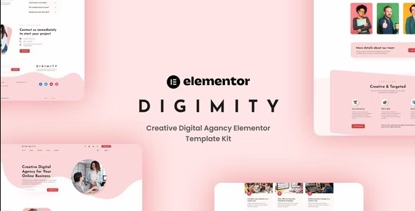 Digimity - Creative Digital Agancy Elementor Template Kit