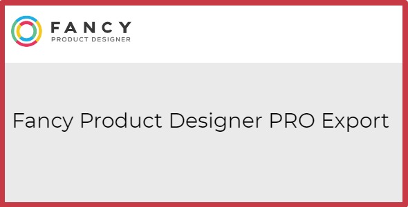 Fancy Product Designer PRO Export add-on