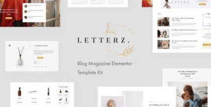 Letterz - Blog Magazine Elementor Template Kit