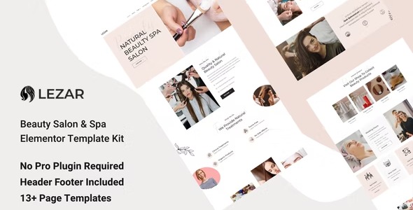 Lezar - Beauty Salon & Spa Elementor Template Kit