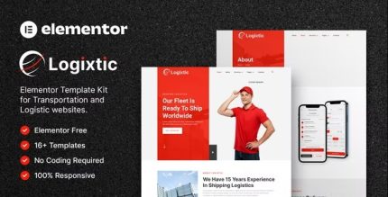 Logixtic - Transportation & Logistic Elementor Template Kit