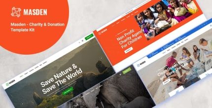 Masden - Charity & Donation Elementor Template Kit