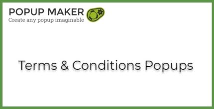 Popup Maker Terms & Conditions Popups