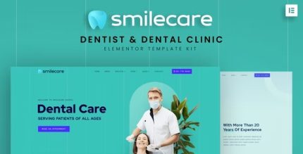 Smilecare - Dentist & Dental Clinic Elementor Template Kit