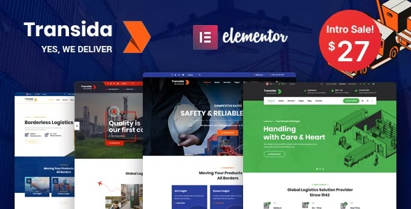 Transida 1.7 – Logistics WordPress Theme
