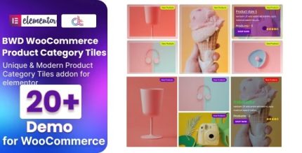 BWD WooCommerce Product Category Tiles Addon For Elementor