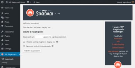 WP Stagecoach - WordPress Staging Sites Made Easy