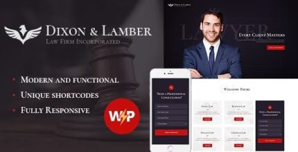 Dixon & Lamber - Law Firm WordPress Theme