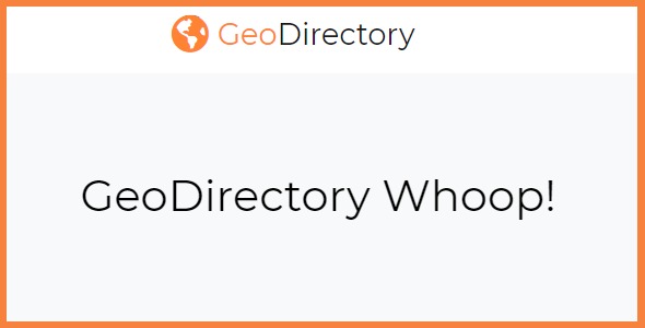 GeoDirectory Whoop! 2.1.1