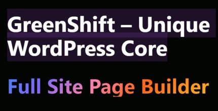 GreenShift - Unique WordPress Core