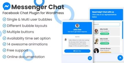 Messenger Chat Support - WordPress Plugin