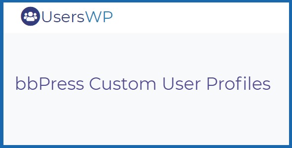 UsersWP bbPress Custom User Profiles 1.2.5