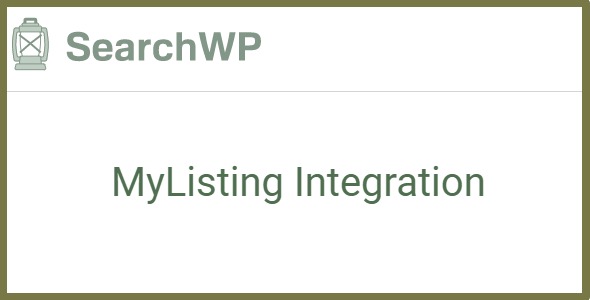 SearchWP MyListing Integration 1.1.0