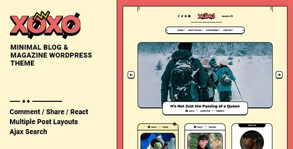 Xoxo 2.1.6 – Blog & Magazine WordPress Theme