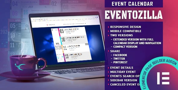 EventoZilla Event Calendar Elementor Widget Addon 2.1