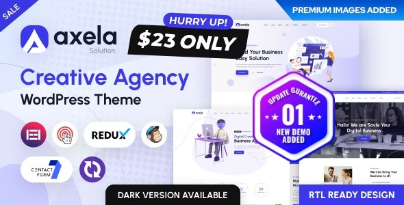 Axela 1.1.8 – Creative Agency & Portfolio WordPress Theme