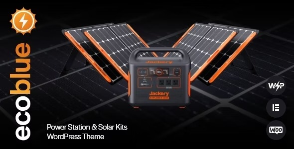 EcoBlue 1.14.0 – Power Station & Solar Kits WordPress Theme