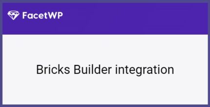 FacetWP Bricks Builder integration