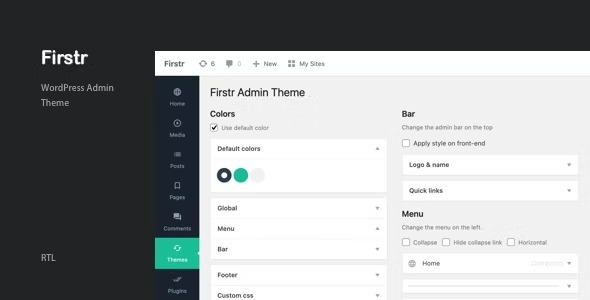 Firstr 4.0 – WordPress Admin Theme