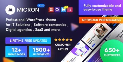 Micron - Technology IT Solutions & Software WordPress Theme