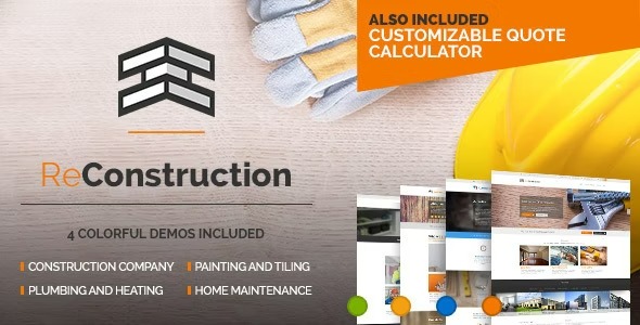 ReConstruction 1.5.3 – Contractor & Building Theme