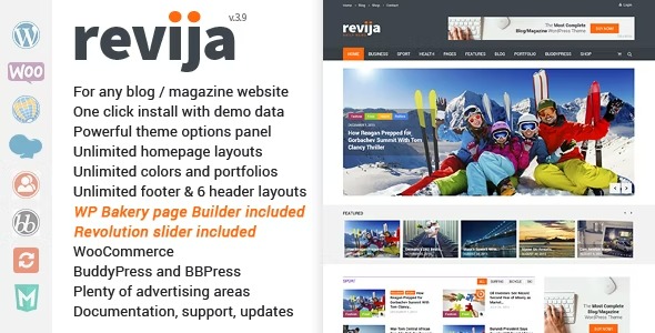 Revija - Blog/Magazine WordPress Theme
