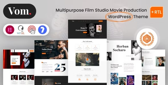 Vome 2.0.1 – Multipurpose Film Studio Movie Production WordPress Theme