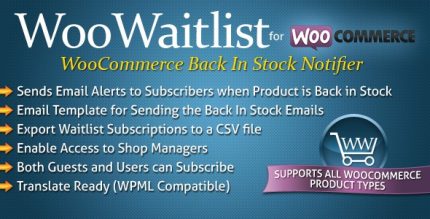 WooWaitlist - WooCommerce Back In Stock Notifier
