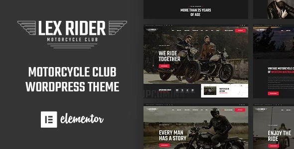 LexRider 1.6.6 – Motorcycle Club WordPress Theme