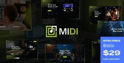 Midi - Sound & Music Production WordPress Theme