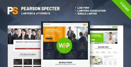 Pearson Specter - WordPress Theme for Lawyer & Attorney